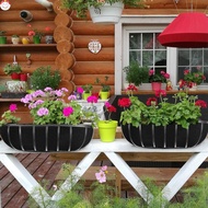 Hanging Planter Basket Felt Liner Foldable Provide Air Circulation for Plant Growth