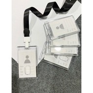NN Transparent 2-sided employee card holder - 2-sided card holder