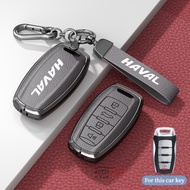 Zinc Alloy Leather Car Key Case Remote Key Shell Cover For Haval F7 H6 H7 H4 H9 Jolion Dargo Hover H