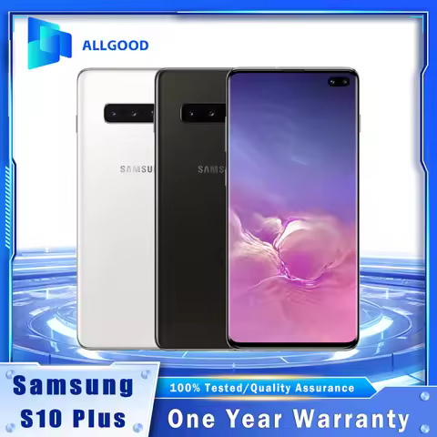 Original Samsung Galaxy S10+ S10 Plus G975U G975F 6.4" 2K AMOLED 8GB RAM 128GB ROM Snapdragon 855 Fi