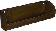 Maruwa Trade 400837402 Flower Taylor's Hook Planter, Rusty, Size: Approx. W 12.6 x D 3.5 x H 4.3 inc