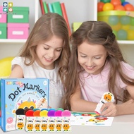 Kid Dot Marker Set Washable Dot Paint Marker 12 Colors Toddler Dot Art Supplies Kit Bingo Markers SH
