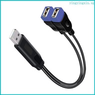 YIN USB Extension Cord Double USB Female to USB Male Cable for Power and Data Transmission USB Exten