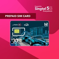 Singtel 5G SGD30 hi Tourist Prepaid SIM Card (SIM Card to be registered within 7 days)