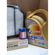 HONDA ODYSSEY RB3, RB4 2.4 2008y -2013y AIR FILTER + OIL FILTER + KOYOMA 5W30 SEMI SYNTHETIC ENGINE 