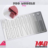 MADWORKS MT-13 Stainless Steel Sheet Attachment Sand Paper Sanding Board Photo Etched
