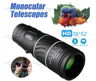 Teropong 16x52 HD Monocular Teleskop HP Lensa optik Zoom kamera handphone Portable Universal Telesco