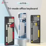 AJAZZ AF98 Wireless Keyboard With Mechanical Feel, Gateron Switch, Bluetooth 3-Mode, RGB Backlight, 