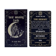 For Tarot meaning cards 78pcs Game Card Deck Interactive Inspirational Paper Card Game Set Illustrat