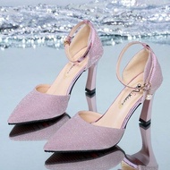 Angelababy High Heel Stiletto Sandals - Slenderizing Design for Professional Women