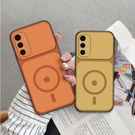 Samsung A14 4G / A24 / A34 5G / A54 5G case with apple charging ring back cover, luxurious print