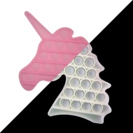 Pop It Unicorn Foxmind Sensory Fidget Toy Macaron Rainbow Unicorn Pop It Hot Push Bubble Fidget Toys