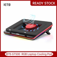 [Ship within 24 hours]Original IETS GT500 Powerful Turbo-Fan  RGB Laptop Cooling Pad with Infinitely