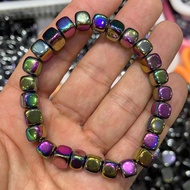 colourful Terahertz bracelet Random shape beads  Hematite bracelet energy stone health care