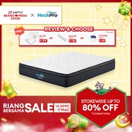 NeckPro Mammoth Pocket Spring Mattress | 10 Inches (25cm) | Extreme Cool 6X Fabric | Vacuum-Compress