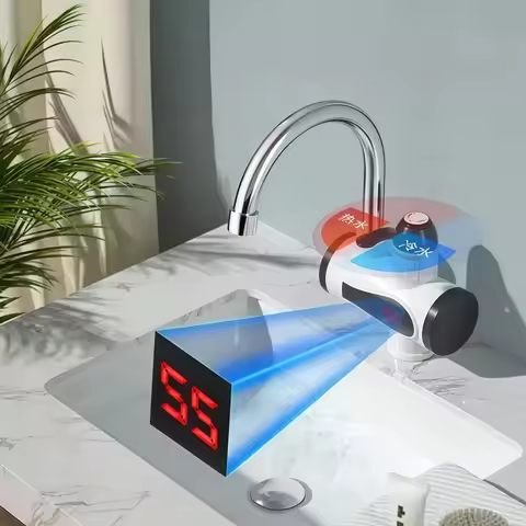 Tankless Water Heater Faucet Shower Instant Water-Heater Electric Tap Heating Instant Hot Water for 