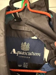 Aquascutum 黑色印花外套