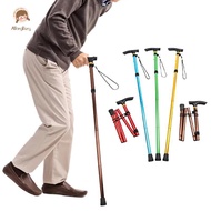 ABongBang Walking Cane Elder Cane Adjustable Folding Canes Collapsible Senior Stis Elder Crutches Fo