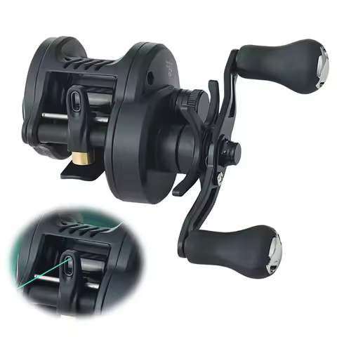 DC Baitcasting Reel Smooth Casting Sound DC Electronic Brake Baitcasting Reel Anti Backlash Versatil