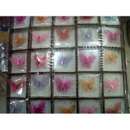 Souvenir 100 Pcs mini Butterfly Stocking Brooches in Mica Box Packaging