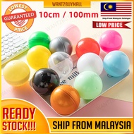 100mm 10cm Macaron Transparent Gold Surprise Egg Plastic Lucky Deaw Capsule PP Ball Bola Toys Vendin