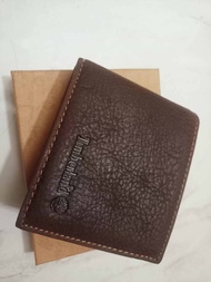 Timberland leather Wallet dark brown