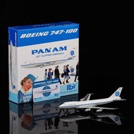 Ready Stock HX Models 1/400 Pan Am Airlines B747-100 N747PA Alloy Airplane Model