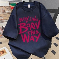 Marlacoeur Song Lyrics Born This Way print | 100% Original Distro Men's T-shirt | Men's Oversize Shi