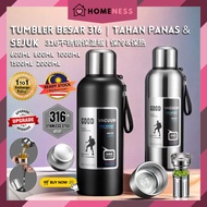 HOMENESS 316 Tumbler Tahan Sejuk dan Panas Tyeso Tumbler Murah Termos Air Panas | Flask Thermos Bott