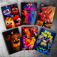 Alienandastronaut Notebook A5 FNaF Five Night At Freddy's Bonnie Chika Foxy Freddy's Mangle Mr Cupca