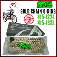 AJI RACING RANTAI ORING GOLD 415 122 132 KLO ERO O RING CHAIN SPOCKET 415-122 415-132 Y15ZR RS150 LC