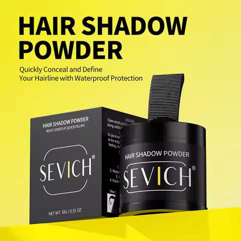 SEVICH10g Hairline Powder Root Cover Up Black Waterproof Hair Shadow Powder Natural Cove Hair Loss H