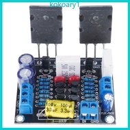 KOKO Low Distortion Mono Power Amplifier Board 100W Power 2SC5200+2SA1943 For Home And HiFi Sound En