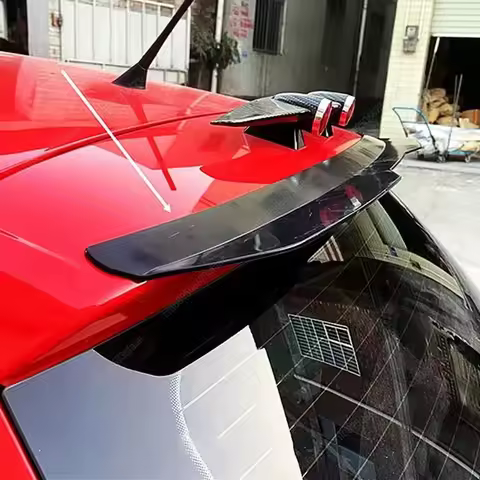 For Volkswagen Polo 5 Polo MK5 6R 6C GTI 2009-2017 Hatchback Car Rear Tail Wing Roof Spoiler Wing Ca