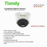 Tiandy 4mp Fixed Color Maker Turret Dome(Indoor)Camera (Spec:I3W/E/Y/2.8mm/V4.2)(TC-C34XN)
