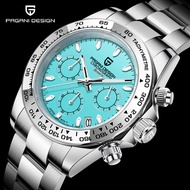 【100% Genuine】Pagani Design watch for man Quartz Watch Stainless Steel Watch WaterProof Luminous Calendar Chronograph wrist man watchPD-1727