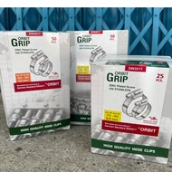 [ยกกล่อง] ORBIT กิ๊ปรัดท่อ สแตนเลส เข็มขัดรัดท่อ เข็มขัดรัดสายยาง แคมป์รัดท่อ เหล็กรัด เหล็กรัดสายยา