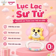 Huanger HE0160 Lion Rattle Toy – Dice Toy, Boiling Temperature Resistant, Color Recognition Grip Ski