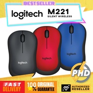 Logitech M221 Wireless Mouse, Silent Buttons, 2.4 GHz with USB Mini Receiver, 1000 DPI Optical Track