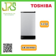 (1ชิ้นต่อ 1 คำสั่งซื้อ)  Toshiba ตู้เย็น 1 ประตู ขนาด 5.2 คิว GR-D149 รุ่น GR-D149MS (เมทัลลิค ซิลเวอร์)