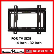 Universal LED/LCD/PLASMA TV Wall Mount Bracket 14 Inch to 32 Inch - Homehero2u