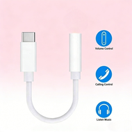 Type-C to 3.5mm Headphone Adapter AUX Cable for Samsung S24 S23 Ultra Note 10 Stable Pro