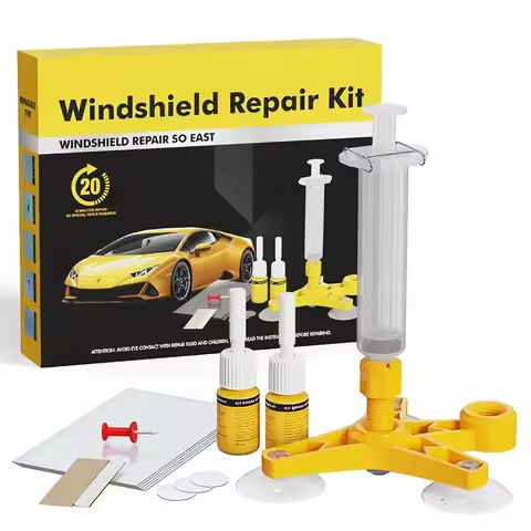 Windshield Car Crack Repair Kit DIY Window Mobile Screen Kit Cure Glue Car Glass Scratch Crack Repai