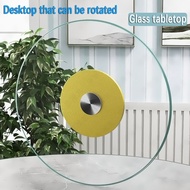 Tempered rotating glass table top with base dining table glass turntable 50-80cm