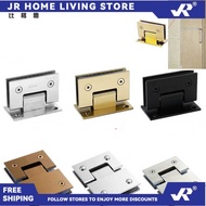 JR [in stock]Biggers Gold Color Rose Gold 304 Stainless Steel Bathroom Folder Shower Room Glass Hing