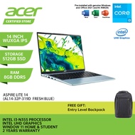 ACER Aspire Lite 14 AL14-32P-319D Laptop - 14" WUXGA IPS/i3-N355/8GB DDR5/512GB SSD/Intel UHD/Win11/