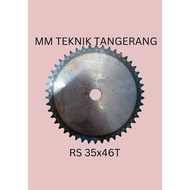 Sprocket RS 35 x 46 T Gear Chain Single Gear Z 46T RS35 -1 35Z46 35X46T 35-1 type B Sprocket spr 35-