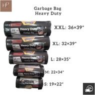PLASTIK SAMPAH GUSTO HEAVY DUTY GARBAGE BAG HITAM TEBAL  plastik sampah tahan dan liat quality bagus