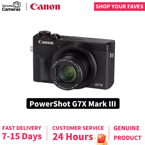 Canon PowerShot G7X Mark III Portable Small Card DigitalCamera 4K Video Optical Anti Shake Vlog Outd