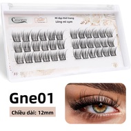 CILLOPHY 3D Dovetail Cá Nhân Cây Nối Mi C Cong Mềm Mại Tự Nhiên Nuốt Đuôi Giả Hàng Mi Đen Cotton Sta